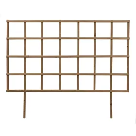   Fából készült magaságyás lugas, barna, 118 cm, csomag, 2 db