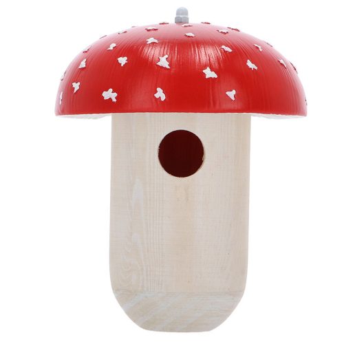 Légyölő galócás fa madárház, fára szerelhető, 23 cm, csomag, 6 db
