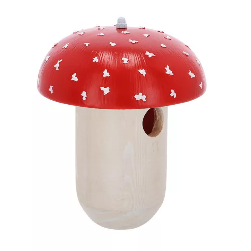 Légyölő galócás fa madárház, fára szerelhető, 23 cm, csomag, 6 db