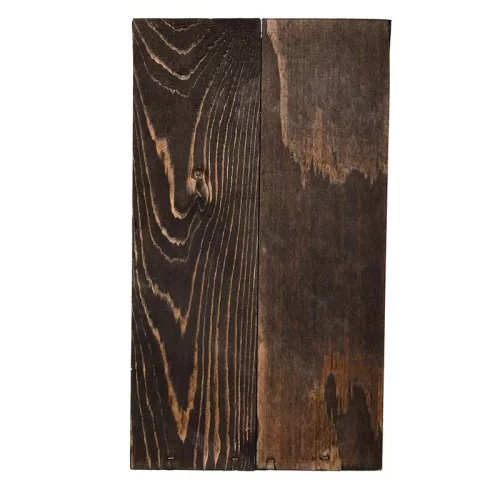 Háromszög alakú fa madárház, fekete tetővel, 27,5 cm, csomag, 9 db