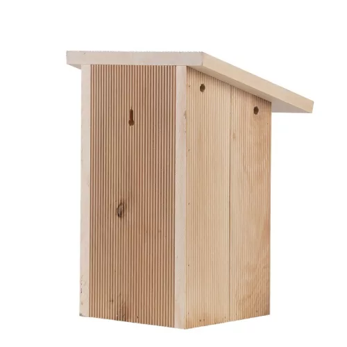 Lapos tetős fa madárház széncinegének, 30,5 cm, csomag, 4 db