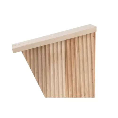 Lapos tetős fa madárház vörösbegynek, 22 cm, csomag, 4 db