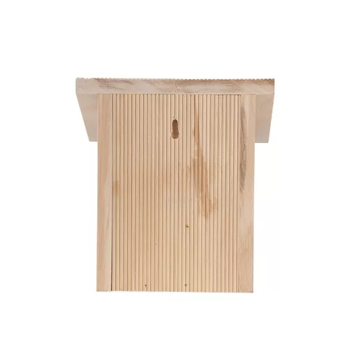 Lapos tetős fa madárház vörösbegynek, 22 cm, csomag, 4 db