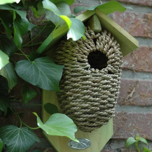 Madárház tengeri fűből, 26 cm, csomag, 12 db