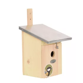   Fa madárház széncinegének, cink tetővel, 33 cm, csomag, 4 db