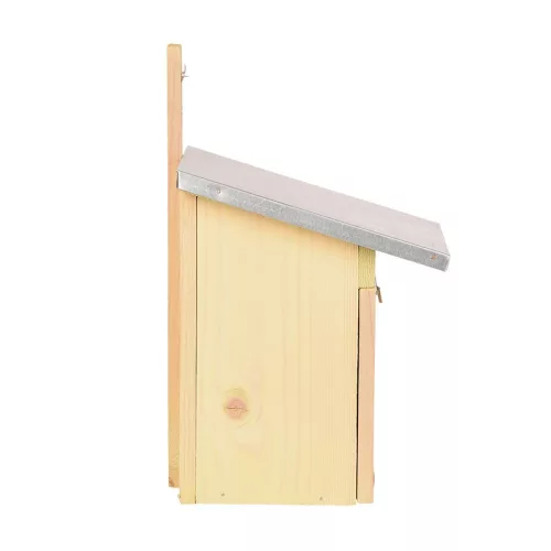 Fa madárház széncinegének, cink tetővel, 33 cm, csomag, 4 db