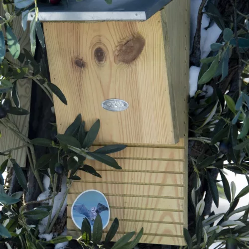 Denevér ház, cink tetővel, 39 cm, csomag, 6 db