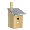 Fa madárház belső megfigyelő tükörrel, cink tetővel, 34 cm