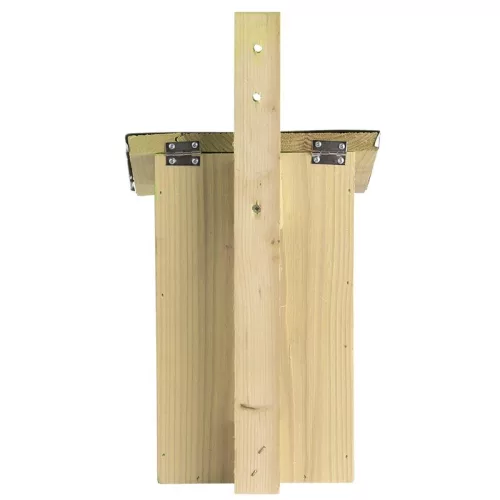 Fa madárház belső megfigyelő tükörrel, cink tetővel, 34 cm, csomag, 4 db