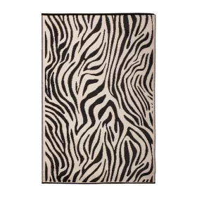   Zebra mintás kétoldalú kültéri szőnyeg, 242 x 150 cm, csomag, 6 db
