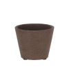 Terrakotta virágcserép, sötétbarna, 9 cm átmérőjű