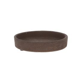   Terrakotta virágcserép alátét, sötétbarna, 12 cm átmérőjű