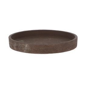   Terrakotta virágcserép alátét, sötétbarna, 25 cm átmérőjű