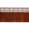 Rusztikus stílusú fém ágyásszegély, gyepszegély,  480 x 20 cm, csomag, 4 db