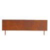 Leszúrható corten acél ágyásszegély, gyepszegély, 100 x 35 cm