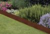 Leszúrható corten acél ágyásszegély, gyepszegély, 100 x 35 cm