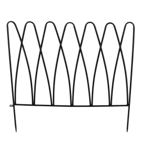   Leszúrható fém ágyásszegély, gyepszegély,  geometrikus, 58 cm, csomag, 6 db