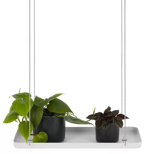 Függő dekoratív fém tálca, 2 féle, 38 x 15 cm, csomag, 12 db