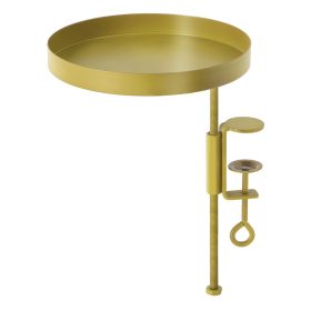   Felszerelhető lebegő dekoratív fém tálca, aranysárga, 18 cm átmérőjű, csomag, 8 db