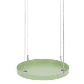   Függő dekoratív fém tálca, mentazöld, 24 cm átmérőjű