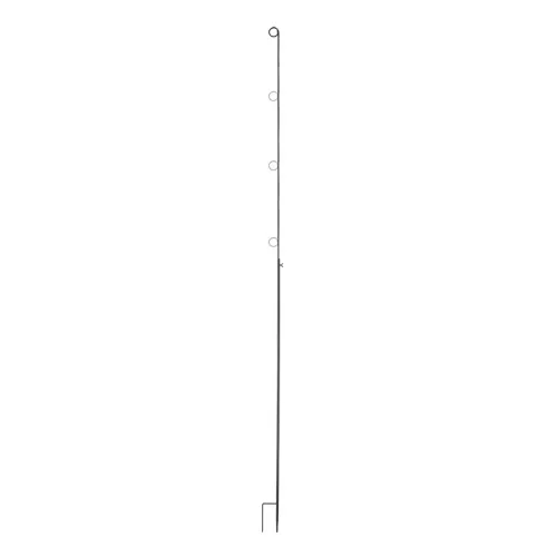 Fémből készült állítható magasságú leszúrható rúd, 150-277 cm, fényfűzérhez vagy dekorációs kiegészítőkhöz, csomag, 12 db