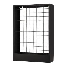   Falra szerelhető rácsos fém virágtartó keret, 28 x 40 cm, csomag, 6 db