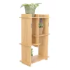 Beltéri falra szerelhető bambusz polc, 35 x 15 x 55 cm, csomag,  4 db