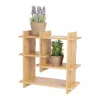 Beltéri falra szerelhető bambusz  polc, 35 x 15 x 35 cm, csomag,  4 db