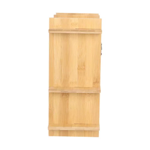 Beltéri falra szerelhető bambusz  polc, 35 x 15 x 35 cm, csomag,  4 db