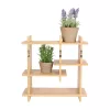 Beltéri falra szerelhető bambusz  polc, 35 x 15 x 35 cm, csomag,  4 db