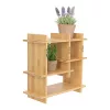 Beltéri falra szerelhető bambusz  polc, 35 x 15 x 35 cm, csomag,  4 db