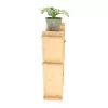 Beltéri falra szerelhető bambusz polc, 55 x 15 x 55 cm, csomag,  2 db