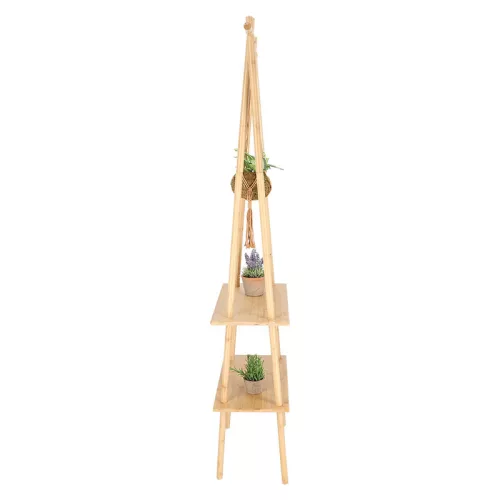 Beltéri  bambusz dekorációs állvány, 82 x 28 x 173 cm, csomag,  2 db