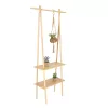 Beltéri  bambusz dekorációs állvány, 82 x 28 x 173 cm, csomag,  2 db