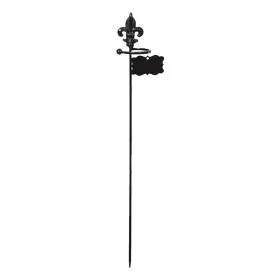   Öntöttvas növénytámasztó pálca, fekete, 60 cm, csomag, 12 db