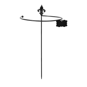  Öntöttvas növényfuttató pálca körívvel, fekete, 62 cm, csomag, 12 db