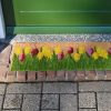 Tulipános kókuszrost lábtörlő, 75 x 25 cm, csomag, 6 db