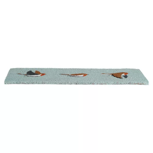 Vörösbegy mintás kókuszrost lábtörlő, 75 x 25 cm, csomag,  6 db