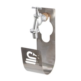   Csapra akasztható fém tömlőtartó, slag tartó, 25 x 12 cm, csomag, 12 db