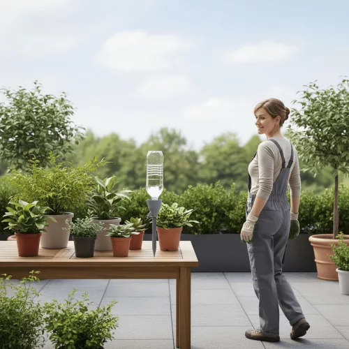 Leszúrható növény csepegtető, szürke, 18 cm, csomag, 36 db