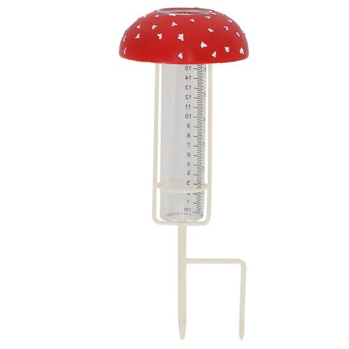 Leszúrható csapadékmérő, légyölő galócás, 34 cm, csomag, 12 db