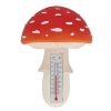 Felakasztható polyresin hőmérő, légyölő galócás, 17 cm, csomag, 12 db
