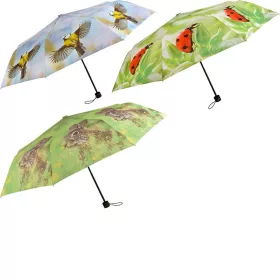   Összecsukható esernyő, vegyesen, 100 cm átmérőjű, 3 féle, csomag, 24 db