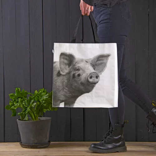Háziállatos bevásárló táska, 40 x 41 cm,4 féle, csomag, 24 db
