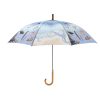 Tengerpart mintás esernyő, 120 cm átmérőjű