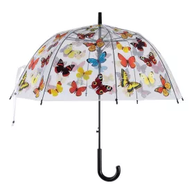   Pillangó mintás átlátszó esernyő, 83 cm átmérőjű, csomag, 12 db