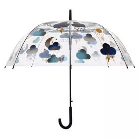   Felhő mintás átlátszó esernyő, 83 cm átmérőjű, csomag, 12 db