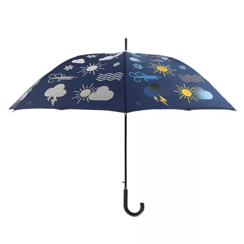 Esőre színváltós felhő mintás esernyő, 116,5 cm átmérőjű, csomag, 12 db