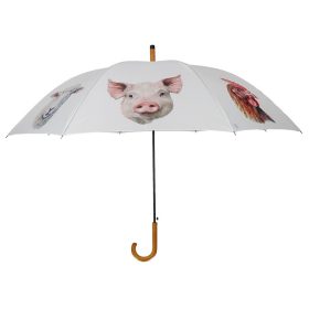 Farm állat mintás esernyő, 120 cm átmérőjű