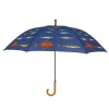 Halas esernyő, sötétkék, 120 cm átmérőjű, csomag,  12 db